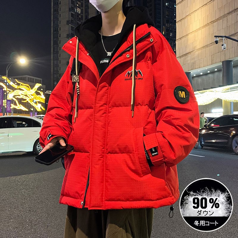 [ZBH Series]★Down Coat★ 5color 90% Down Casual Winter Coat Warm Thick Unisex Men's Large Size