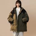 Load image into Gallery viewer, [Suikoishi Series] ★Winter Coat★ Cotton Coat Outerwear 3color Unisex Men's Color Scheme Khaki Green Black Gray
