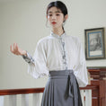 Load image into Gallery viewer, [WUJIA Series]★China style shirt★ Tops, long sleeve shirt, Chinese elements, summer clothes, improves temperament, SML, switching
