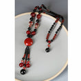 Load image into Gallery viewer, [Louran Guest Series] ★China style necklace★ Collar ladies accessories black red fish fish
