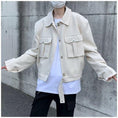 Load image into Gallery viewer, [Han Rishin Series] ★Jacket★ 2color Outerwear Unisex Men's Casual Easy to Match Short Length
