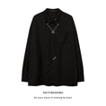 Gallery viewerに画像を読み込む, 【KAERシリーズ】★ネクタイ付きシャツ★ トップス 2color 長袖シャツ 半袖シャツ 男女兼用 メンズ 大きいサイズ 黒 白
