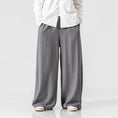 Load image into Gallery viewer, [Small Trouble Series]★China-style pants★ 5colors Black, blue, red, gray, or beige Wide pants Gaucho pants
