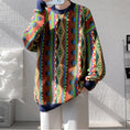 Load image into Gallery viewer, [ZHUIYI Series] ★Sweater★ 2color Knit Tops Unisex Men's Large Size Ethnic
