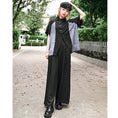 Load image into Gallery viewer, [Ancient monster---Long wind series]★China style pants★Bottoms Gaucho pants with belt Black Black
