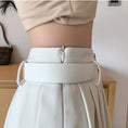 Load image into Gallery viewer, [FENGLIN Series]★Skirt with belt★ 2color bottoms mini length sexy white black black white fashion
