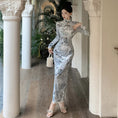 Load image into Gallery viewer, [NANA Series]★Cheongsam dress★ Dress, velvet, long length, slimming, improving temperament, sexy
