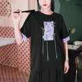 Load image into Gallery viewer, [Kokaisha --- Bamboo Series] ★China style T-shirt★ Tops Bamboo pattern embroidery Original Cotton Fringe
