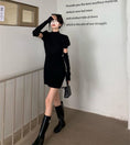 Load image into Gallery viewer, [SHIJI series]★Knit dress★ 4color Christmas cute New Year date wine red beige black pink
