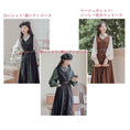 Load image into Gallery viewer, [XIAOSIJI Series]★Setup★ 3color 3-piece set Tops + Dress + Belt Check pattern Literary style
