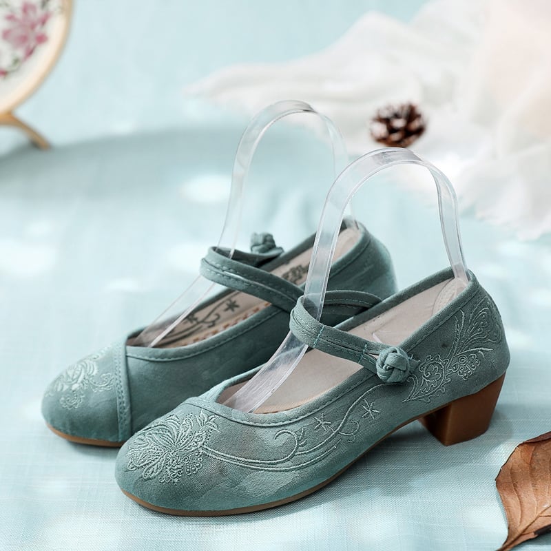 [JINGCHENG Series] ★China style shoes★ 2color Tang Chinese clothing shoes cheongsam dress retro cute date commuting