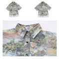 Load image into Gallery viewer, [Yangji Great Dream Series]★Oil Painting Style Shirt★ Retro Floral Pattern Shirt Fake Layered Cute Original SM
