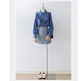 Load image into Gallery viewer, [XIANXIAN Series]★Shirt★ Tops Ladies Commuting Date OL Office Stylish Blue Blue
