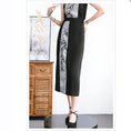 Load image into Gallery viewer, [Kokaisha --- Bamboo Series] ★China-style skirt★ Bottoms, switching print, bamboo pattern, slimming, easy to match
