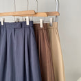 Load image into Gallery viewer, [Tenkawa Series] ★Casual Pants★ 3color Pants Bottoms Plain Simple Easy to Match Coffee Color Khaki Brown Navy
