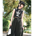 Load image into Gallery viewer, [Kokaisha --- Return Series] ★China style tops★ Tank top 2color mini length black black sexy
