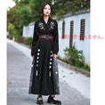 Load image into Gallery viewer, [Old Monster --- Rabbit Series] ★China style pants★ 2color Gaucho pants bottoms Black Black Pink
