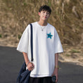 Load image into Gallery viewer, [BIGEMAN Series]★T-shirt★ Tops 2color Unisex Men's Large Size Star Casual Black White
