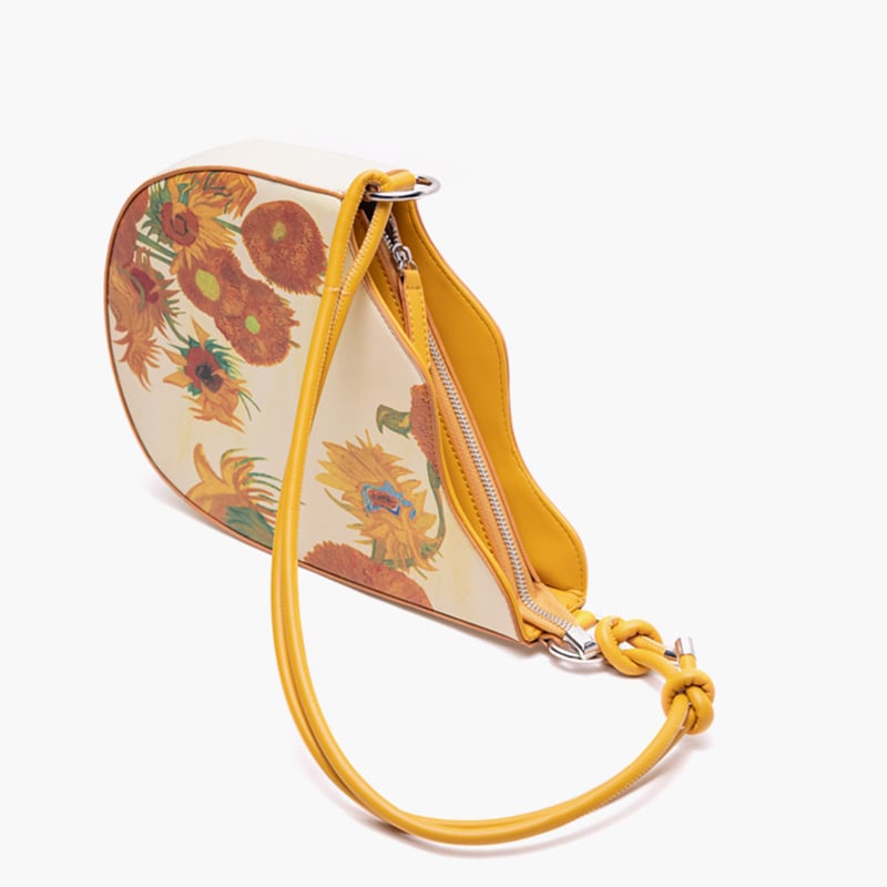 [XIAOZHONG Series]★Bag★ Shoulder bag Sunflower PU Easy to match Date Commuting