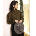 Load image into Gallery viewer, [LAWO Series]★Shirt★ 2color Tops Ladies Simple Apricot Green Improves Temperament
