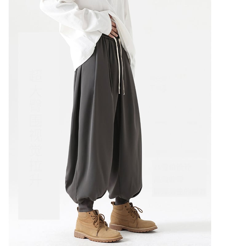 [LEYR Series] ★Casual Pants★ 2color Pants Bottoms Unisex Men's Plain Cool Black Gray