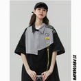 Load image into Gallery viewer, [Fujiiman Series]★Shirt★ Tops 2color Unisex Men's Large Size Short Sleeve Shirt Fake Layered
