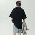 Gallery viewerに画像を読み込む, 【LIEQUシリーズ】★Tシャツ★ 2color トップス ゆったり 夏服 男女兼用 メンズ バラ 薔薇 黒 白 カジュアル
