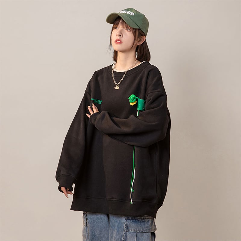 [Fujiiman Series] ★Tops★ 3color Unisex Men's Green Black Beige Green Black SML XL