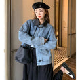 Load image into Gallery viewer, [YXF Series] ★China style outerwear★ Denim jacket China buttons Easy to match Chinese clothes Blue Blue
