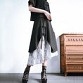 Load image into Gallery viewer, [Kokaisha---Bamboo Series] ★Chinese style skirt★ Fringe Chinese clothing Original Color scheme Irregular Black Black
