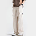 Load image into Gallery viewer, [BIGEMAN Series] ★Casual Pants★ 2color Bottoms Pants Men's Large Size Black Beige
