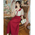 Load image into Gallery viewer, [Jinkyoku Series]★Skirt★ Bottoms Spring/Summer Long Skirt Ladies Retro Red Red SML
