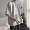 Load image into Gallery viewer, [PLQV Series] ★Short sleeve T-shirt★ 3color tops T-shirt unisex men's gray black white
