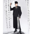 Load image into Gallery viewer, [Kyodo Series]★China style pants★Bottoms Embroidery Unisex Black Easy to match Switchable
