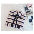 Load image into Gallery viewer, [PENGHE Series]★Shirt★ Tops, Vertical stripes, striped pattern, thin, cute, ribbon, easy to match for commuting, dates, S M L XL
