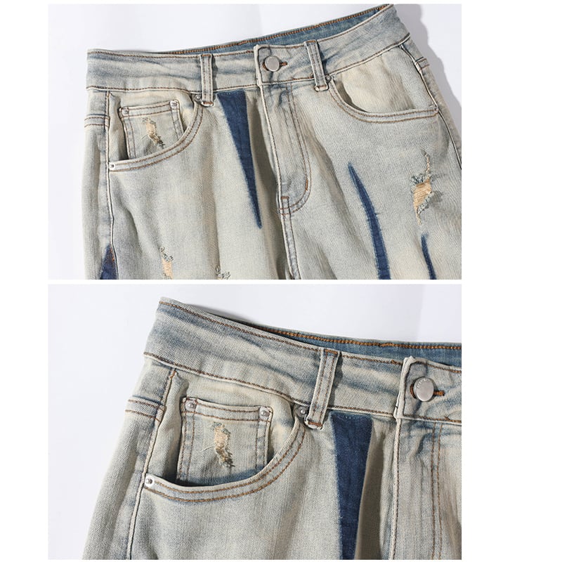 [BIGEMAN Series]★Denim pants★Bottoms, pants, unisex, men's, large size, fashion design