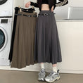 Load image into Gallery viewer, [Shoujo Kaira Series]★Skirt★ 3color Bottoms Pleated Skirt Black Gray Black Gray Slimming Easy to Match SML
