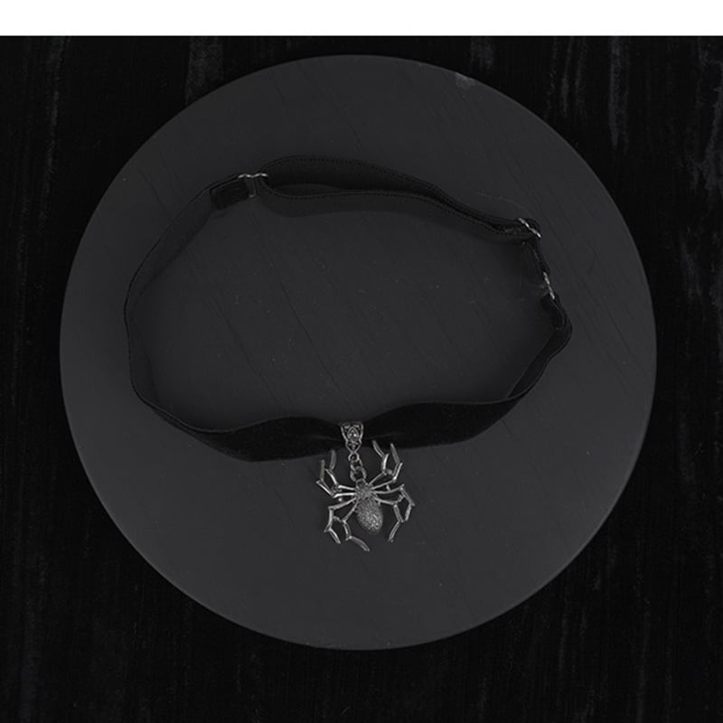 [Koseiryushu Series] ★Necklace★ Accessory Spider Black Black Cool Unique Easy to match