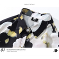 Load image into Gallery viewer, [BEAT BOY Series]★Shirt★ Tops Floral pattern shirt Long sleeve shirt Unisex Men's ML XL 2XL Black Black
