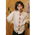 Load image into Gallery viewer, [Yangji Dream Series]★Shirt★ Tops Embroidery Original Retro Temperament Enhancement Long Sleeve Shirt Floral Pattern SM
