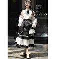 Load image into Gallery viewer, [Cloud Chigetsu---Moonlight Series] ★China style setup★ 4-piece set, long sleeve shirt + windshield skirt, coming-of-age ceremony, everyday wear, cute
