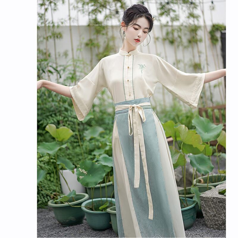 [BABA Series]★China style skirt★Bottoms Window skirt Chinese elements Chinese clothing skirt Color scheme Easy to match