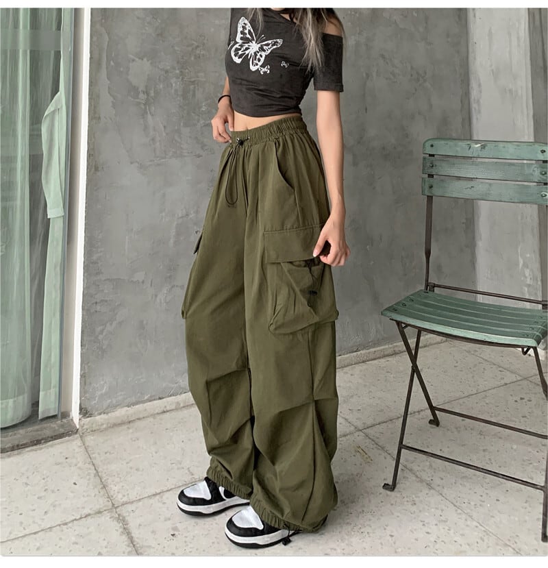 [Miyakoya Series]★Casual Pants★ Pants Bottoms 2 Colors Unisex Men's Green Black Black