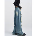 Load image into Gallery viewer, [EDX Series]★Denim Pants★ 2color Bottoms Unisex Men's Black Blue Distressed Easy to Match
