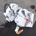 Load image into Gallery viewer, [Small Pumpkin Series] ★China style umbrella★ Rainy & sunny, 8 ribs, tri-fold umbrella, dual use, manual & jump, rainy season, rainproof soup, sun protection, plum pattern
