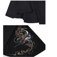 Load image into Gallery viewer, [Kyoto series]★China style dress★ Embroidery irregular unique design cool black black
