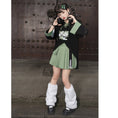 Load image into Gallery viewer, [Dust Smoke Cloud Dream---Dynamic Danko Series] ★Skirt★ Bottoms Pleated Skirt Green Green Panda S M L XL Cute Easy to match
