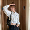 Load image into Gallery viewer, [Clothing SYJ Series] Shirt, Mini Length, Couple Clothes, Cheap, Cute, Long Sleeve, Plain, One Size Fits Most, White
