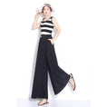 Load image into Gallery viewer, [Kobanlan Series]★China style trousers★ Gaucho pants Chiffon Black Black Elegant Slimming
