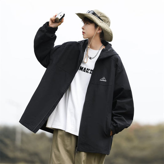 [GUYU Series]★Waterproof jacket★ 3color Rainy season Rainproof soup Water repellent effect Unisex Men's ML XL 2XL Fashion